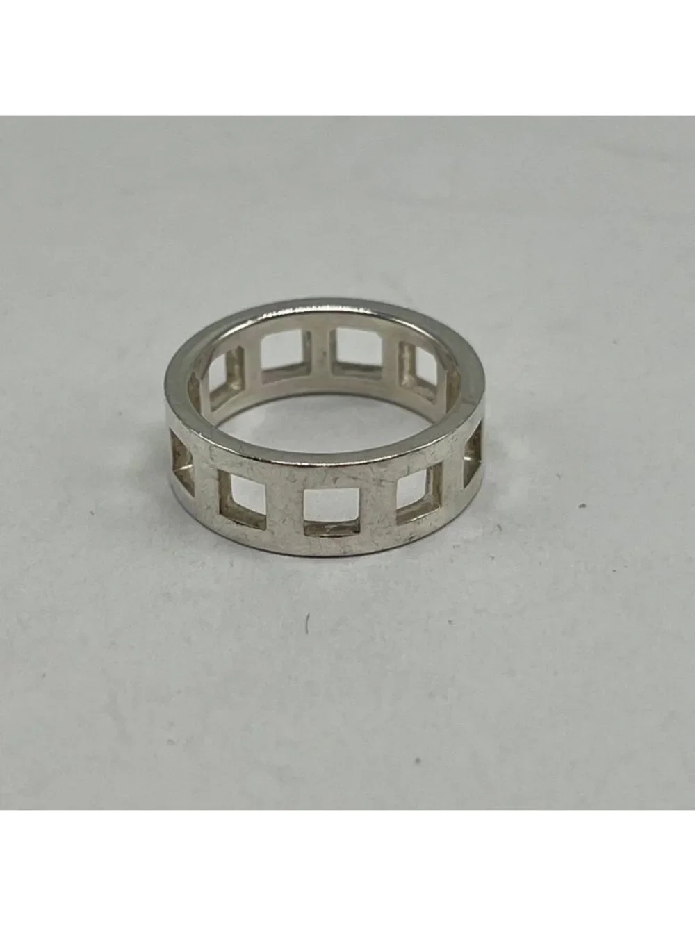 Gucci Open Square Ring Silver